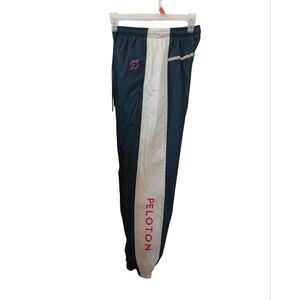 Peloton Navy Blue Athletic Pants with Pink Logo